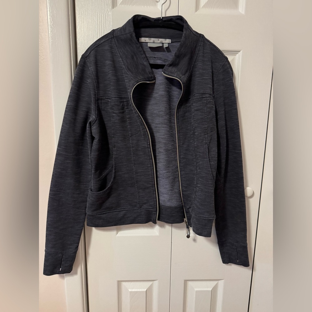 Athleta Women’s Dark Gray Zip-Up Jacket – Size Large